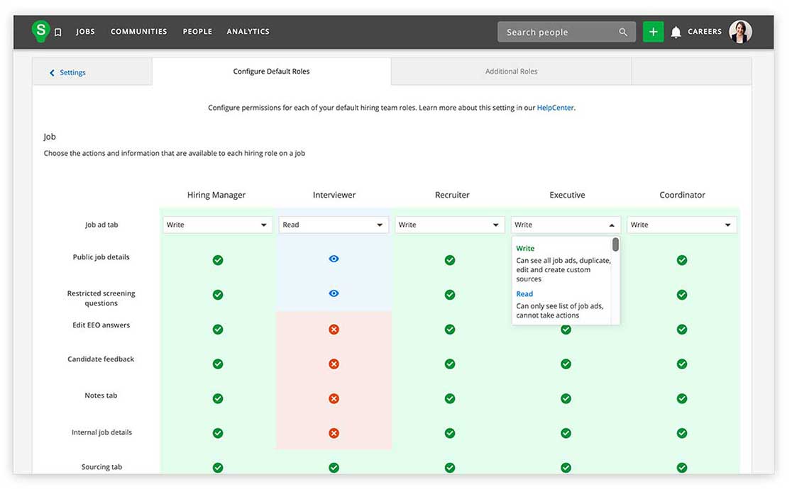 Product - Hiring Team Permissions